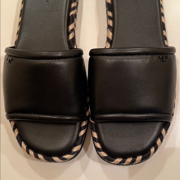 New Tory Burch Leather Black  Women's Sandals. 
Size 8.5. - Picture 2 of 9